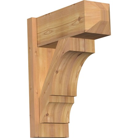 Ekena Millwork Balboa Smooth Craftsman Outlooker, Western Red Cedar, 7 1/2"W x 18"D x 22"H OUT08X18X22BOA04SWR